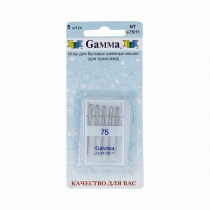 Иглы для трикотажа БШМ Gamma  №75 (уп.5 шт)