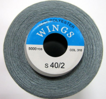 Нитки WINGS 100% полиэстер 40/2 5000 ярд