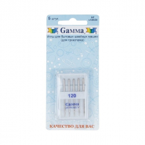 Иглы для трикотажа БШМ Gamma  №120 (уп.5 шт)